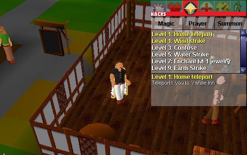 Home Teleport set to Yanille Inn