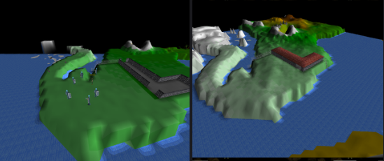 Before and after, pier and hall, landscape by TnT FoX