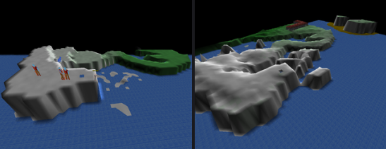 Before and after, snow and coast, landscape by TnT FoX