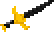 Black throwing knife